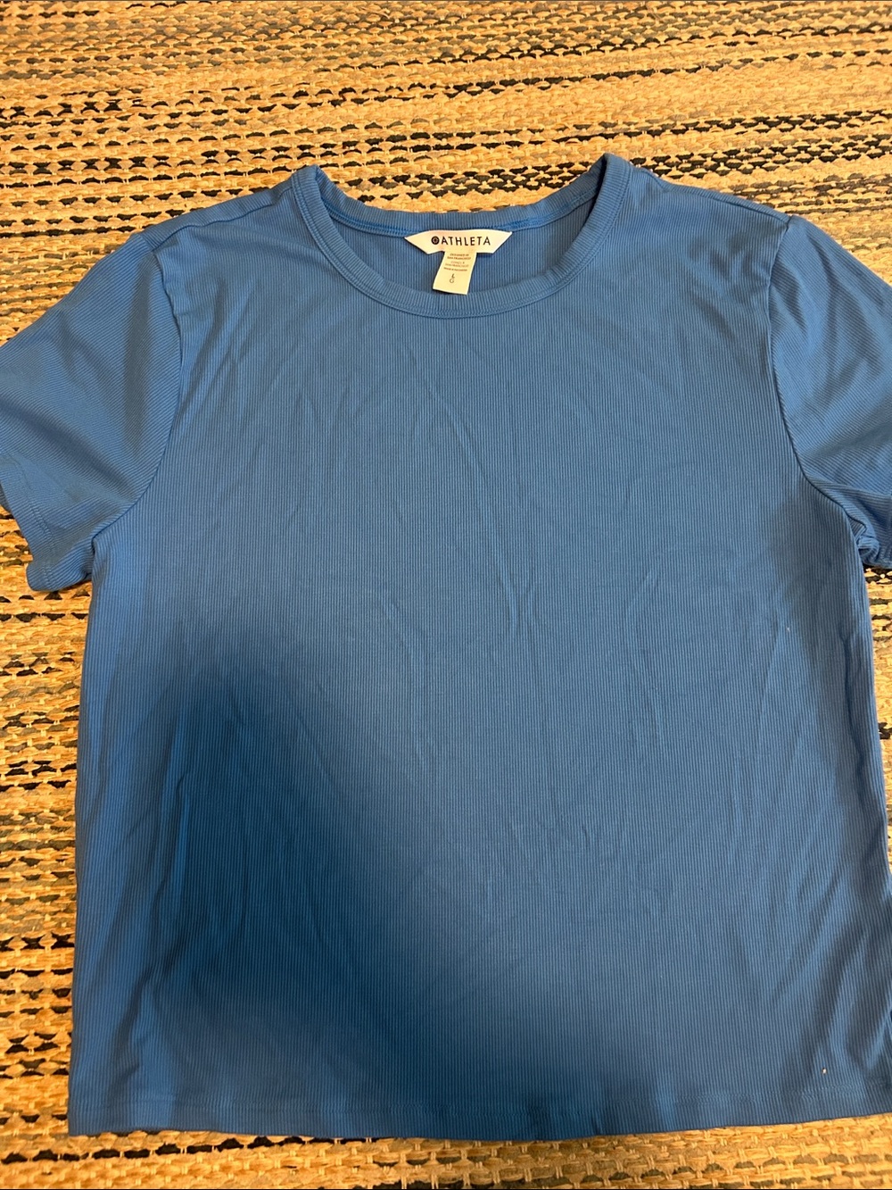 Athleta Royal Blue Crewneck Short Sleeve Tee